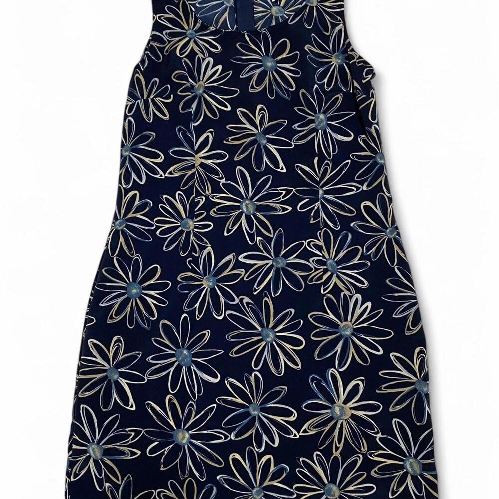 Women's Navy and White Dress